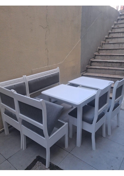 Köşe Mutfak 90553 Tk Kayın Ahşap Sandık Açıl Masa Babyface Gri Kumaş Parlak Beyaz Lake Açık Gri Köşe Mutfak 90553 Tk Kayın Ahşap Sandık Açıl Masa Babyface Gri Kumaş Parlak Beyaz Lake Açık Gri