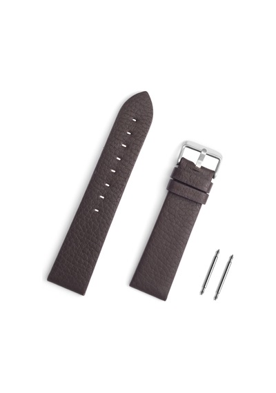 Kahverengi Spor Hakiki Floter Deri Saat Kordonu Kayış 24mm
