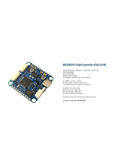 Matek Systems H7a3-slim Uçuş Kontrol Kartı