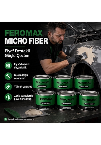Feromax Polyester Fiber Macun 2,7 Kg - 6 Adet