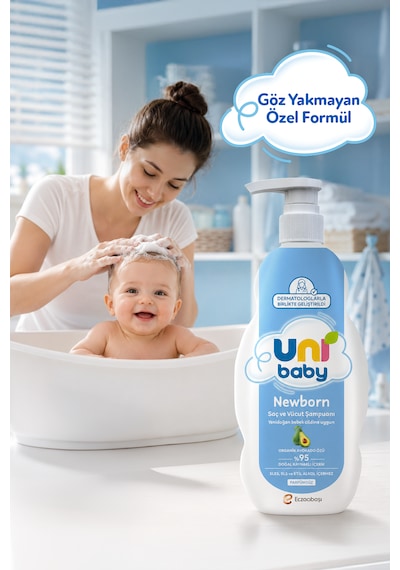 Uni Baby Newborn Yenidoğan Saç ve Vücut Şampuanı 500 Ml