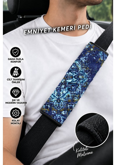 Emniyet Kemeri Kılıfı - Emniyet Kemeri Aksesuarı - Kemer Pedi Araba Aksesuarı