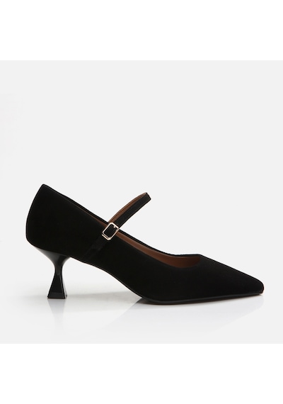 Hotiç Mary Jane Hakiki Deri Siyah Kadın Stiletto 01ayh293450a100 Siyah-black Siyah