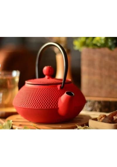 Taşev T2765 Linden Sümbül 750 Ml Kırmızı Döküm Çaydanlık Diğer