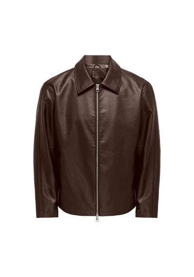 Only & Sons Rem Pu Erkek Kahverengi Ceket 22038683-gfg
