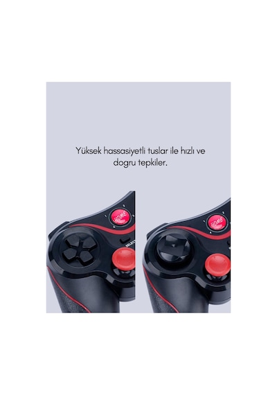 Ergonomik Tasarımlı Çok Yönlü Wireless Gamepad Renk