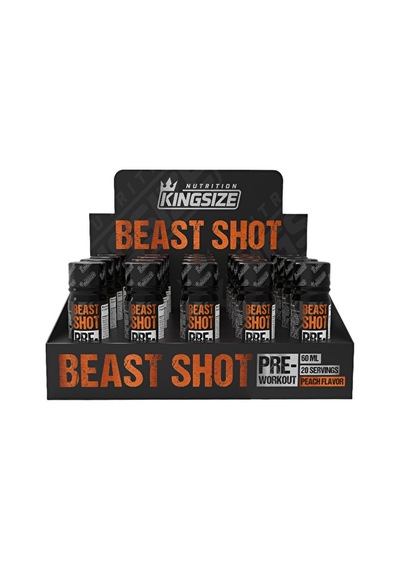 Kingsize Nutrition Beast Shot Pre-workout 60 Ml 20 Adet - Şeftali