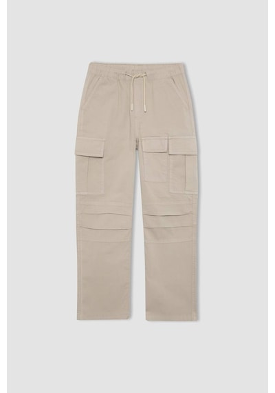 DeFacto Erkek Çocuk Kargo Cepli Düz Paça Gabardin Pantolon B5924A824SPBG732 DeFacto Erkek Çocuk Kargo Cepli Düz Paça Gabardin Pantolon B5924A824SPBG732