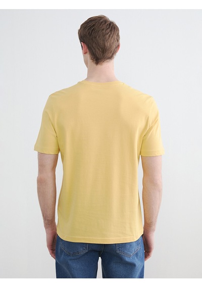 Lcwaıkıkı Classic Sarı %100 Pamuk Regular Fit Basic Tişört