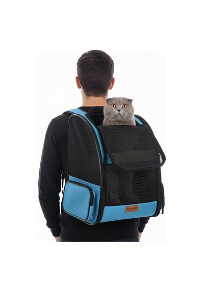 Ayrex Airmove Premium Kedi Köpek Taşıma Çantası, Silinebilir, Yırtılmaz Fileli, Bükülmez Gövde, Sırt Çantas