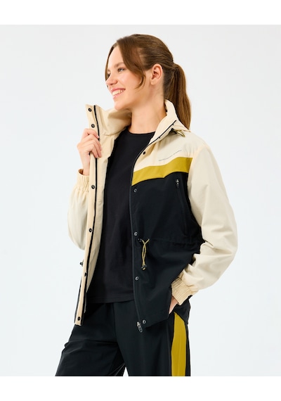 Skechers W Adjustable Waisted Full Zip Micro Jacket Kadın Ecru Mont S2520208-1983 Ekru