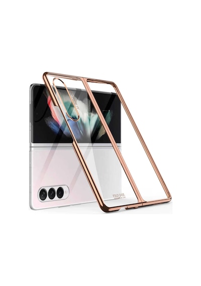 Galaxy Z Fold 3 Kılıf Zore Kıpta Metal Görünümlü Ince Kılıf