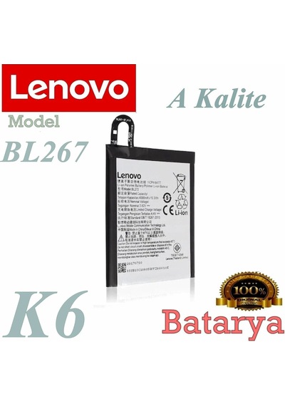 Lenovo K6 Batarya Bl267 Model Uyumlu