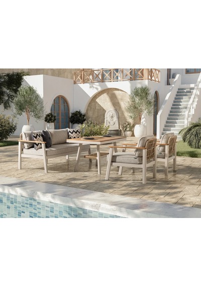 Onyx Bahçe & Balkon Oturma Grubu Krem Krem