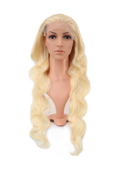 Gerçek Front Lace Dalgalı Platin Tül Peruk - 80-85cm