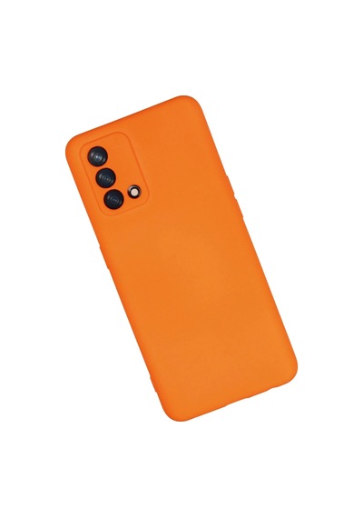 Newface Oppo A74 4g Kılıf Nano İçi Kadife Silikon Semeglbl - 16 - Turuncu