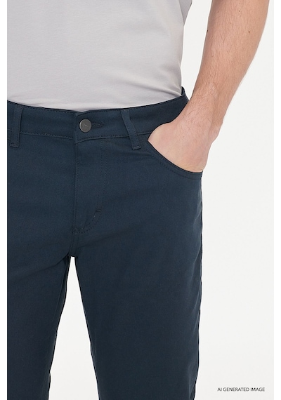 Ac&Co / Altınyıldız Classics Slim Fit Dar Kesim Pamuklu Esnek Chino Erkek Pantolon - Lacivert