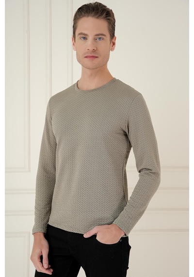 Efor Ts 889 Slim Fit Gri Spor T-shirt Gri