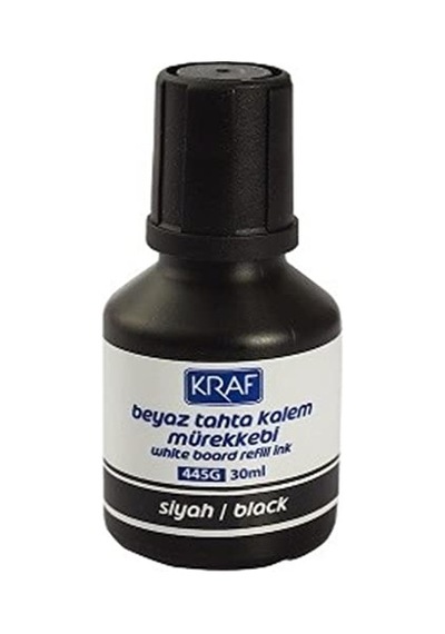 Kraf Beyaz Tahta Kalem Mürekkebi 30ml 445g Siyah Genel