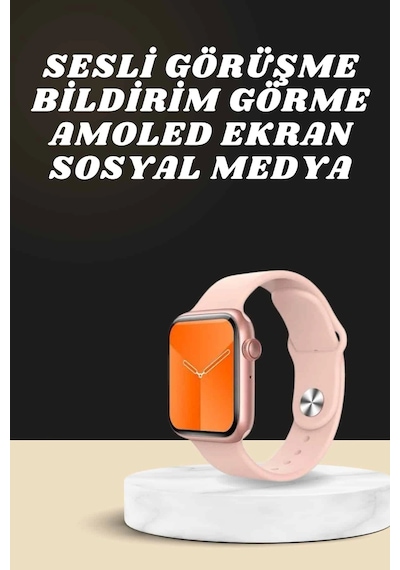Akıllı Saat Alarm Ve Titreşim Uyku Ve Sağlık Takibi Gps Uyumlu Nabız Ölçer Sesli Görüşme