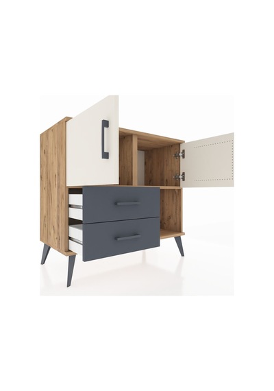Hyperion Şifonyer 2 Raflı 2 Çekmeceli 2 Kapaklı 88x44x80 Çam-aytaşı/antrasit Aytaşı/antrasit Hyperion Şifonyer 2 Raflı 2 Çekmeceli 2 Kapaklı 88x44x80 Çam-aytaşı/antrasit Aytaşı/antrasit