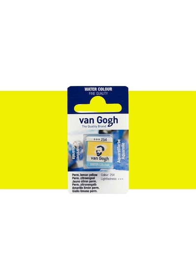 Van Gogh Sulu Boya Permanent Lemon Yellow 254 Yarım Tablet