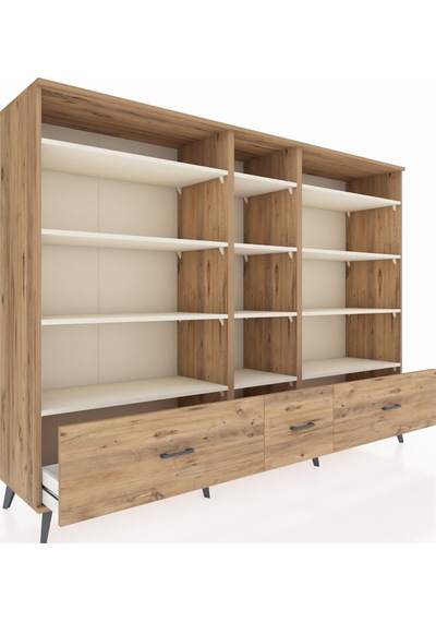 Hyperion Dolap 12 Raflı 3 Çekmeceli 220x44x163 Çam-aytaşı/çam Aytası/atlas Çam - Atlas Çam Hyperion Dolap 12 Raflı 3 Çekmeceli 220x44x163 Çam-aytaşı/çam Aytası/atlas Çam - Atlas Çam