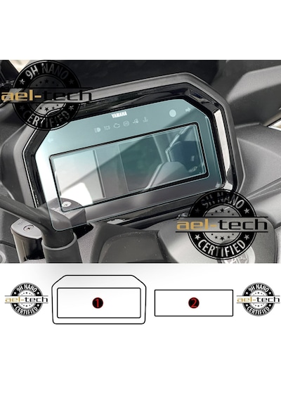 Yamaha X-Max 250 / 300 Tech Max Gösterge Uyumlu 9h Nano Ekran Koruyucu 2li Set 2025-2026