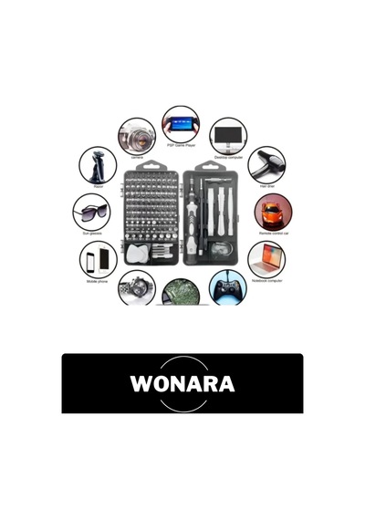 Tornavidaseti 115 Parça Manyetik Uçlu Hassas Tornavida Seti Telefon Laptop Tablet Saat Gözlük Konso