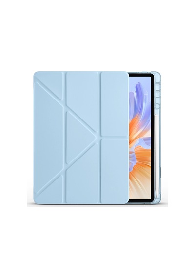 Honor Pad V9 Kılıf Zore Tri Folding Kalem Bölmeli Standlı Kılıf Klasik