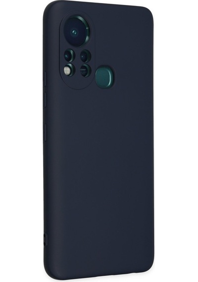İnfinix Hot 11s Uyumlu Kılıf Nano İçi Kadife Silikon - Lacivert
