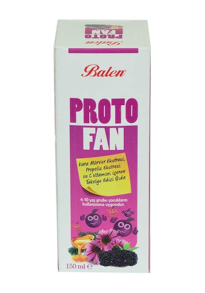 Protofan Kara Mürver Propolis Ekstratlı C Vitaminli Takviye Edici Gıda 150 Ml