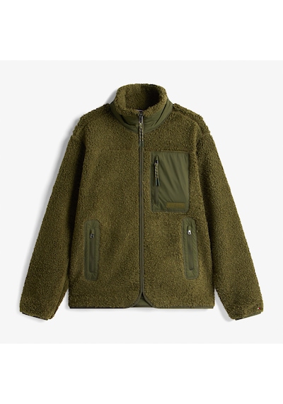 Tommy Hilfiger Teddy Through Erkek Fermuarlı Yeşil Ceketmw0mw40420