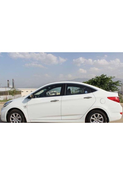 Hyundai Accent Blue Krom Cam Çerçevesi 14 Parça 2011-2017