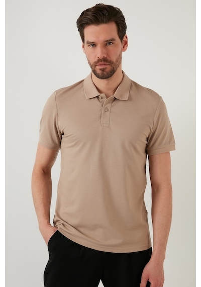 Buratti Regular Fit Pamuklu Düğmeli Erkek Polo Yaka T Shirt 5902326 Vizon
