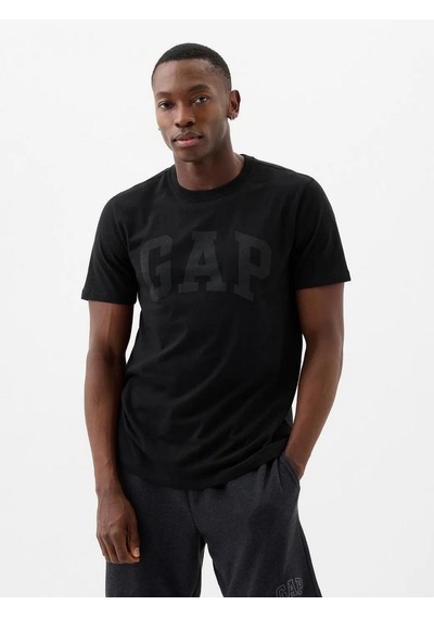 Gap 856659010 V-everyday Soft Basic Logo T Erkek Tişört Siyah