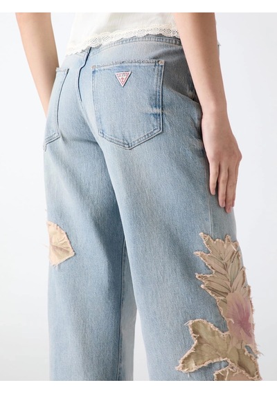 Guess Rey Loose Fit Kadın Jean Pantolon W6ya4bd1772 Mavi