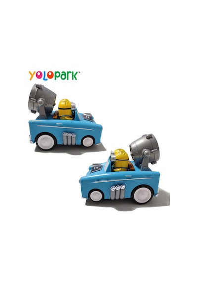 Sesli Işıklı Minion Arabası Otomatik Engel Tanıma Hareketli Üfleyen Fanlı Oyuncak Çocuklar İçin Mini