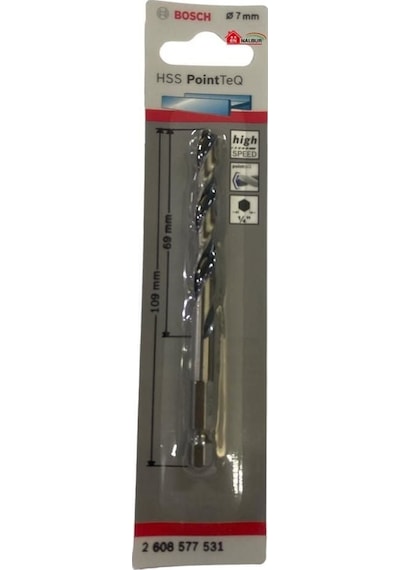 Pointteq Altıgen Şaftlı Hss Matkap Ucu 7 Mm - Tkn-581960