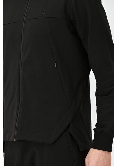 Shooter Sportswear Shooter Erkek Fermuarlı Kapüşonlu Gizli Cep Detaylı Eşofman Takımı Siyah Shooter Sportswear Shooter Erkek Fermuarlı Kapüşonlu Gizli Cep Detaylı Eşofman Takımı Siyah