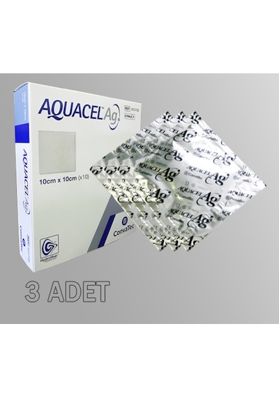 Aquacel Ag Gümüşlü Yara Örtüsü Aquacel Ag (10X10) 3 Adet