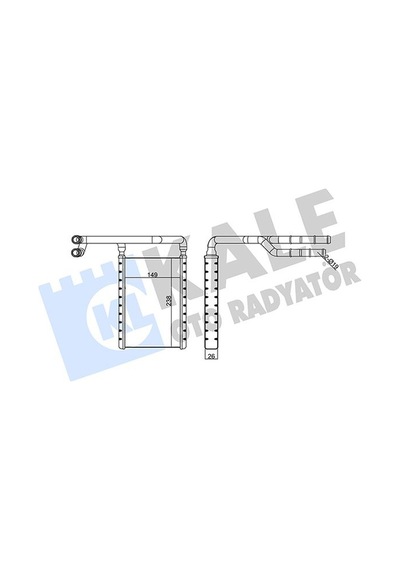 Kalorifer Radyatörü Kale 355205 Ford Transit V363 / Transit Custom