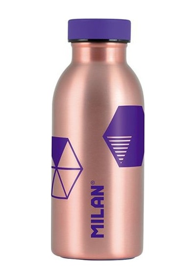 Milan 643012CP Copper Paslanmaz Termos Matara Mor 354 ML