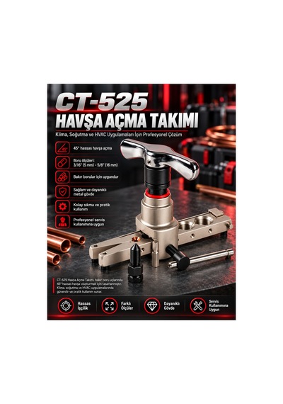 Ct-525 Havşa Açma Takımı Gri