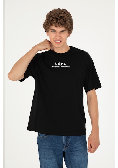U.S. Polo Assn. Erkek Comfort Fit Bisiklet Yaka Siyah Tişört 50294322-VR046 U.S. Polo Assn. Erkek Comfort Fit Bisiklet Yaka Siyah Tişört 50294322-VR046