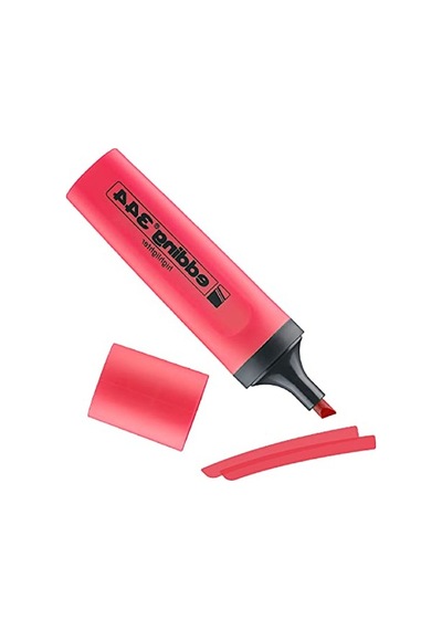 Kırmızı Fosforlu Kalem, 2-5 Mm Uç Genişliği, Tek Kalem 124-Pembe