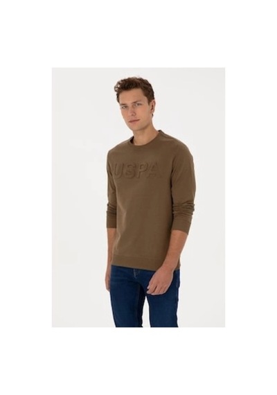 Us Polo Assn. U.s. Polo Assn. Erkek Sweatshirt Haki Vr027haki