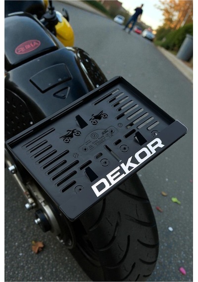 Motorsiklet Dekor Plakalık Krom Kabartmalı Krom Yazı 1 Adet Motor Plakası