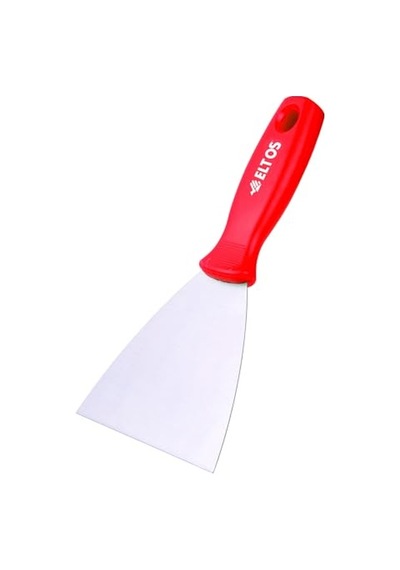 Eltos Çelik Spatula, 0.80 Mm Polisajlı Yay Çeliği, 50 Rockwell Sertlik, Ergonomik Sap, Kavisli, Kazıma Spatulası, Diğer