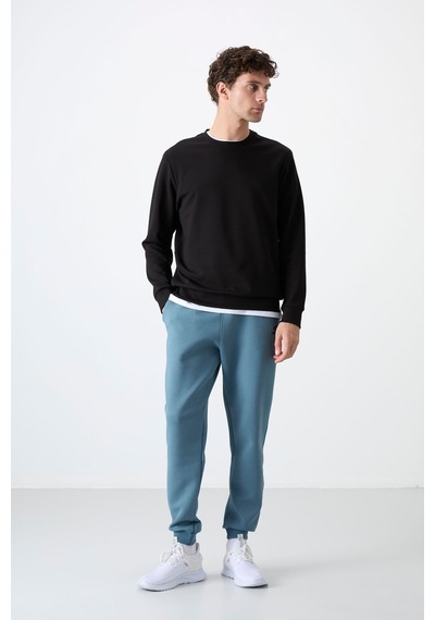 Tommy Life Tommy Lıfe Siyah Erkek Basic O Yaka Rahat Form Sweatshirt - 88053 T09er-88053 001